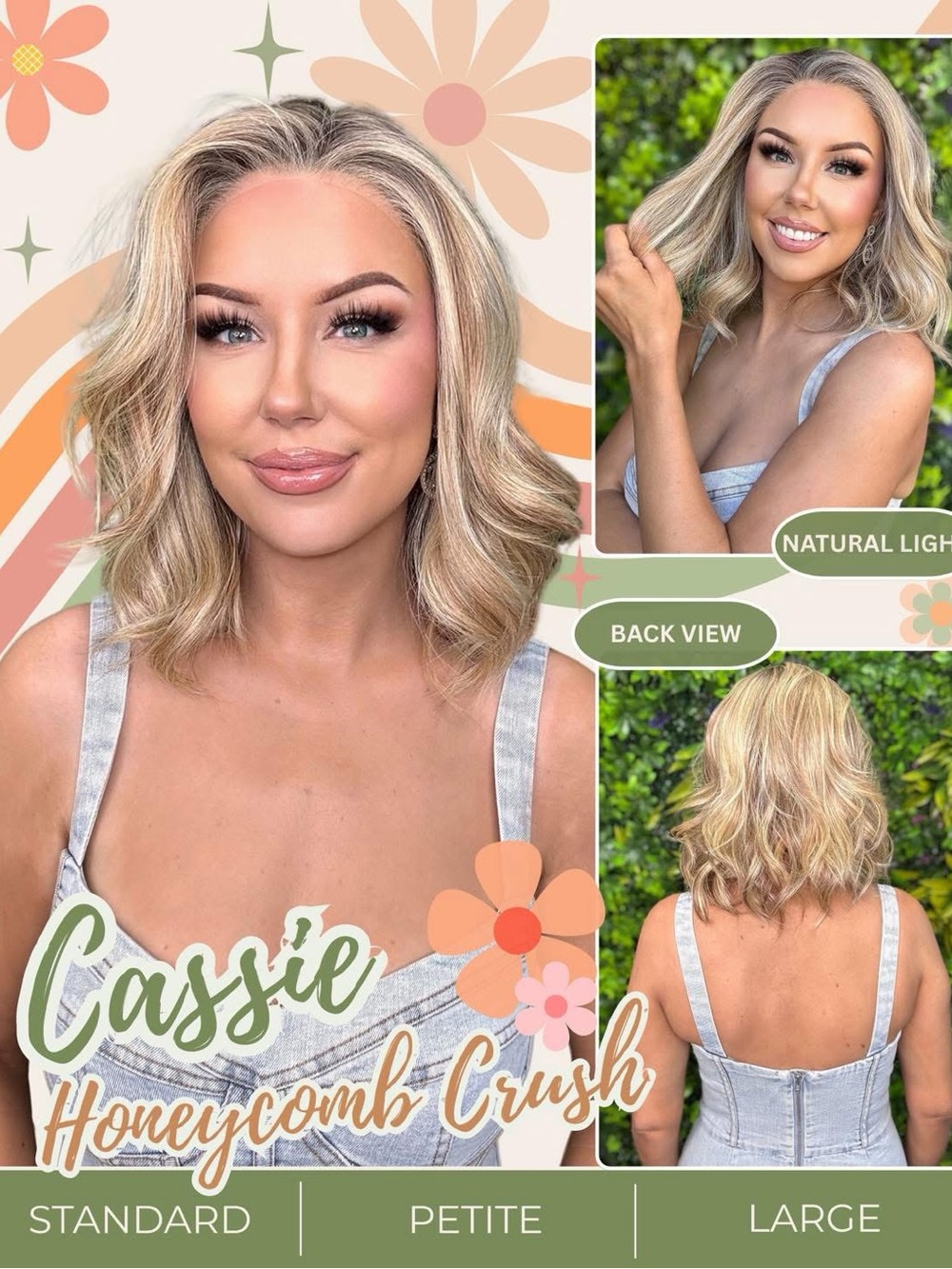 Chelsey Smith Crowns Cassie – Honeycomb Crush – Petite – New